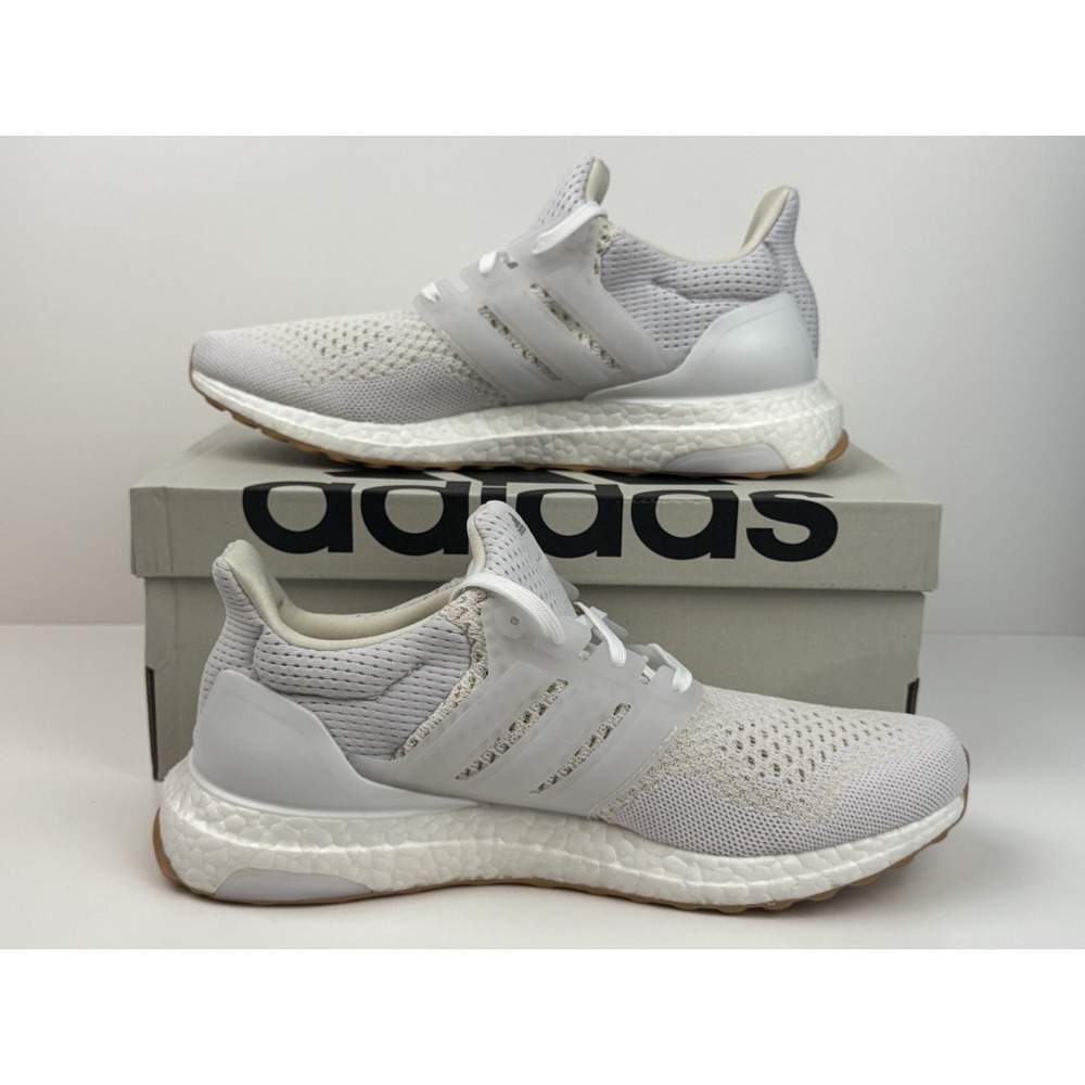 Adidas Ultraboost 1.0 W Running Shoes Women's Size 8.5 White/Brown ID9689‎ - Picture 2 of 5